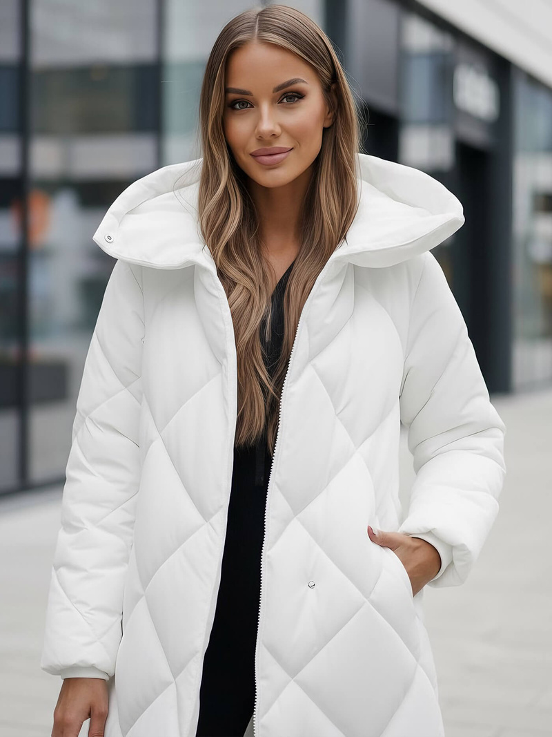 Baltas moteriška striukė OZONEE JS/5M3173/281Z