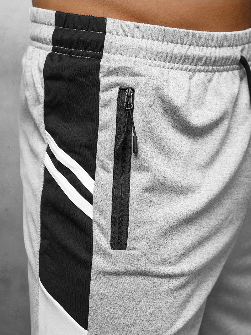 Pilkas vyriški sportiniai šortai OZONEE JS/68007/2