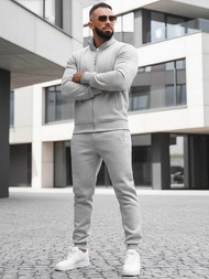 Pilkas vyriškas sportinis kostiumas OZONEE JS/68C10385/2