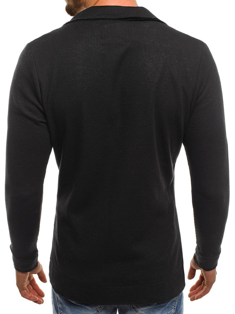 OZONEE MECH/2043 Juodas vyriškas švarkas