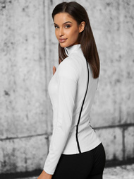 Baltas moteriškas džemperis OZONEE JS/HH020/45Z