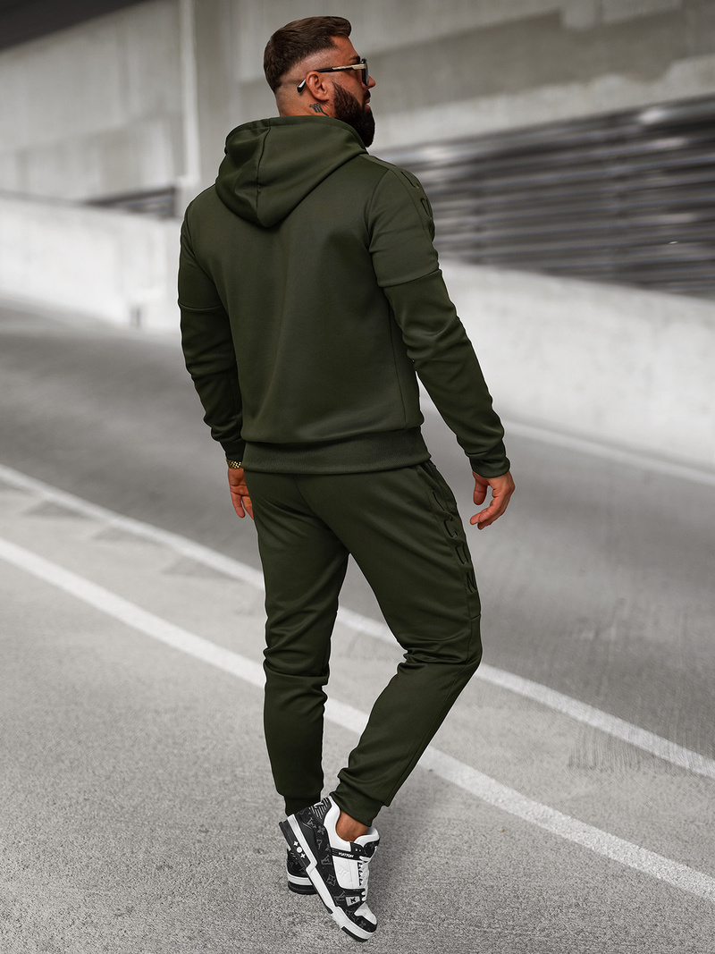 Rusvai žalsva vyriškas sportinis kostiumas OZONEE O/LN11760