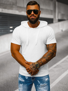 Baltas vyriški marškinėliai OZONEE JS/8T89/1