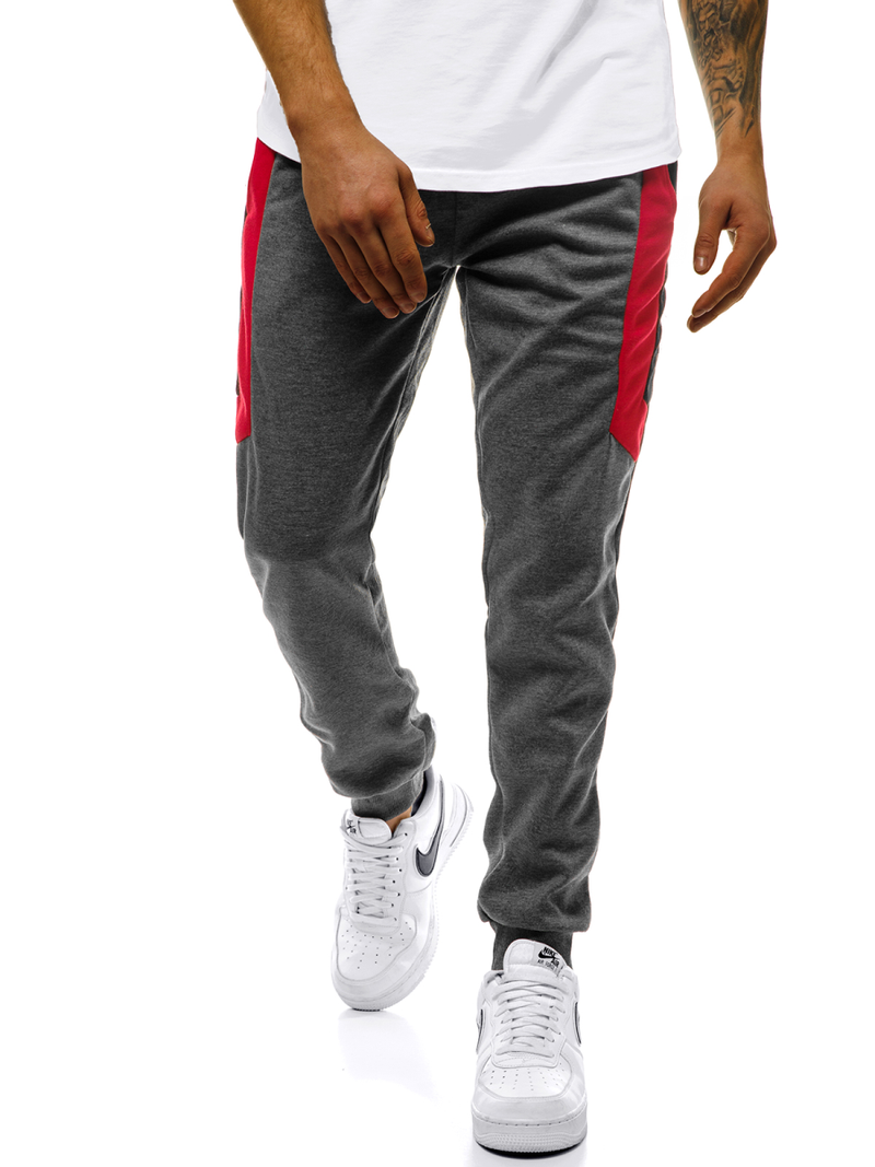 Grafitinės vyriškos sportinės kelnės OZONEE JS/JZ11019