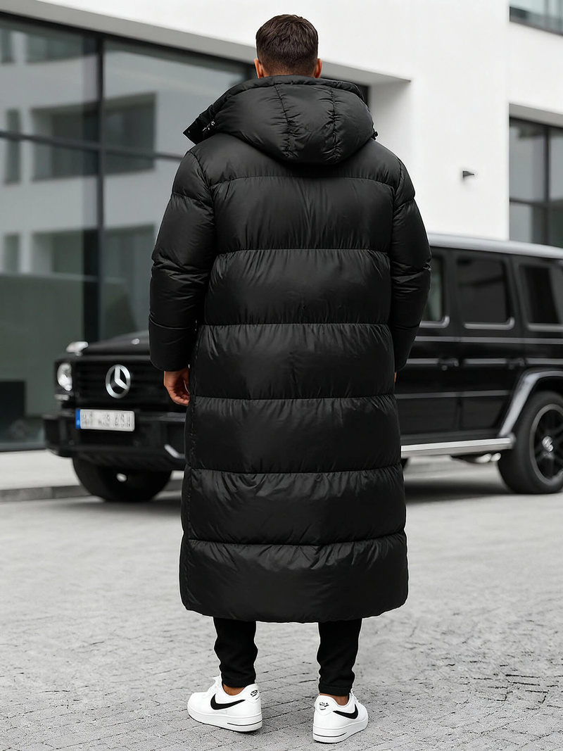 Juoda vyriška žieminė striukė OZONEE O/M3202Z