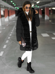 Juoda moteriška striukė OZONEE JS/5M3158/392Z