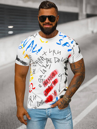 Baltas vyriški marškinėliai OZONEE JS/8T1211/1