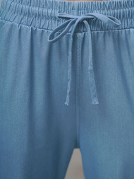 Mėlynos moteriškos džinsinės kelnės OZONEE O/HGM6610