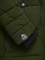 Rusvai žalsva moteriška striukė OZONEE O/W377Z