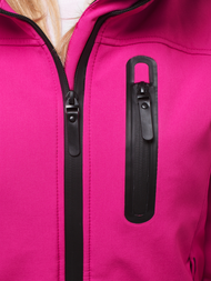 Rožinė moteriška softshelte striukė OZONEE N/4849