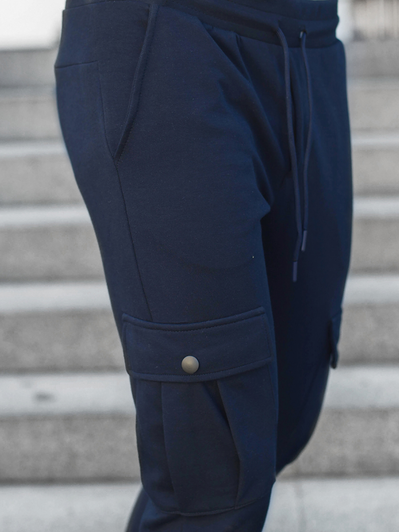 Granatinės vyriškos sportinės kelnės OZONEE C/374