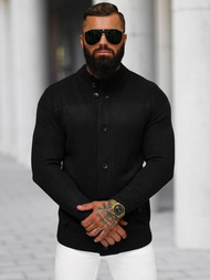 Juodas vyriškas megztinis OZONEE NB/MM6011/4Z