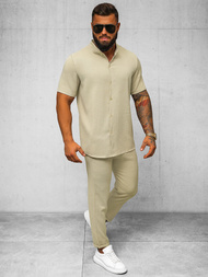 Smėlio spalvos vyriškos chino kelnės OZONEE O/K971SP