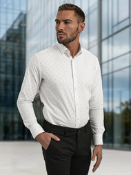 Balti vyriški marškiniai OZONEE V/V180