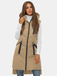 Smėlinė moteriška liemenė OZONEE JS/M788/62