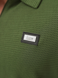 Rusvai žalsva vyriški polo marškinėliai OZONEE O/YN2/593