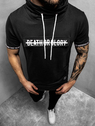 Juodi vyriški marškinėliai OZONEE MR/19109Z