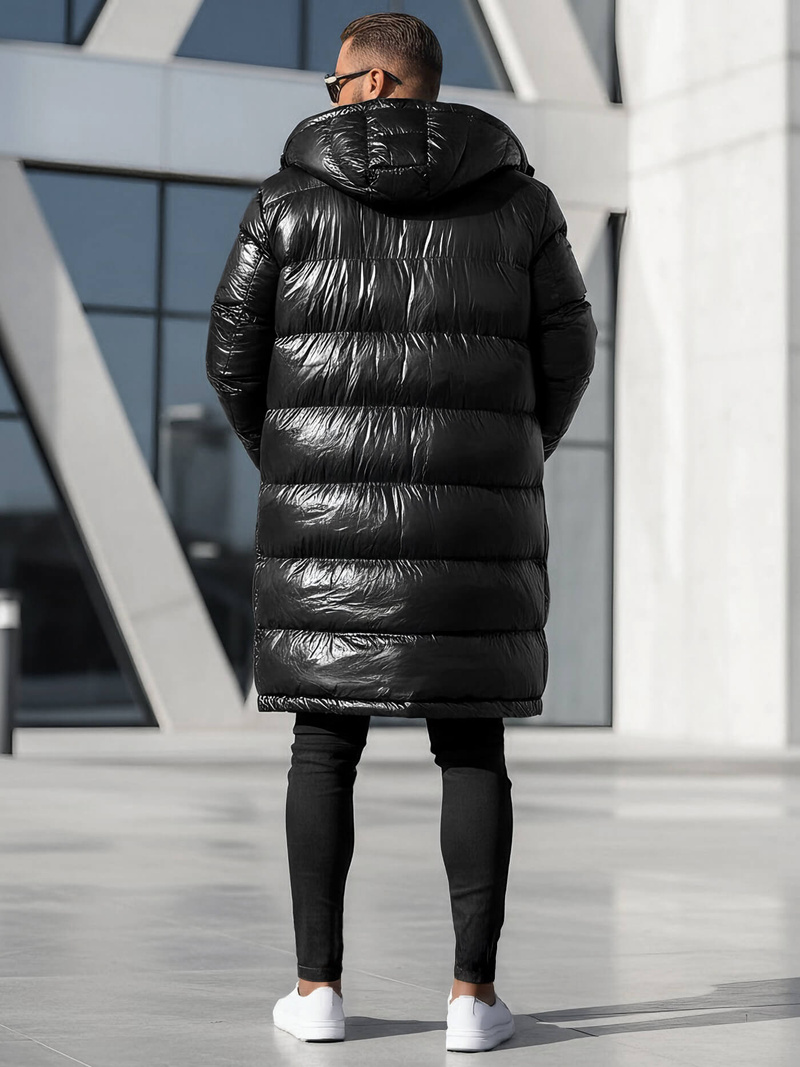 Juodas vyriška žieminė striukė OZONEE O/M3205Z