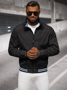 Juoda vyriška striukė OZONEE JS/5M3101/392Z