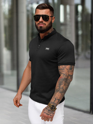 Juodi vyriški polo marškinėliai OZONEE O/YN2/577