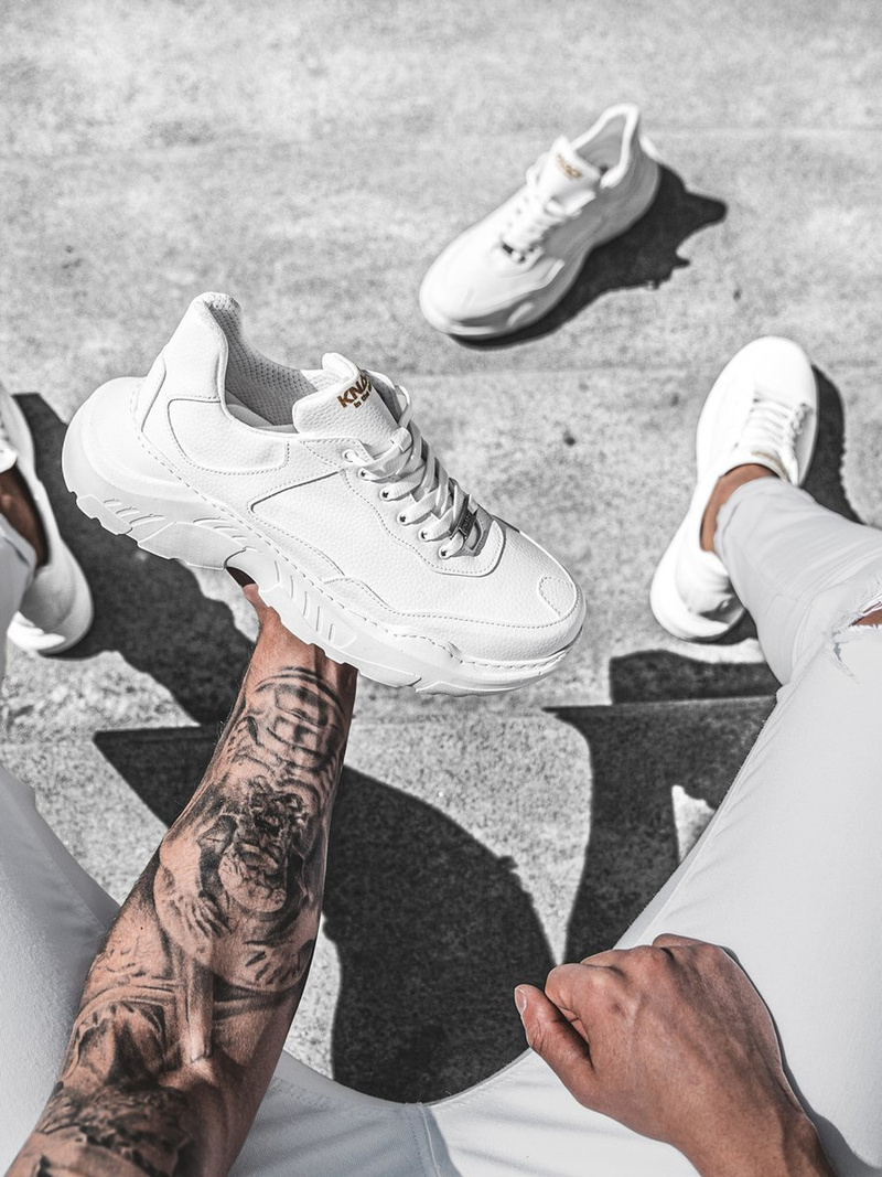 Balti sneakers stiliaus batai OZONEE O/KN75