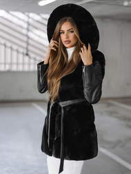 Juoda moteriška striukė OZONEE JS/11Z8090Z