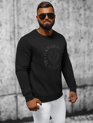 Juodas vyriškas džemperis OZONEE NB/MF2008