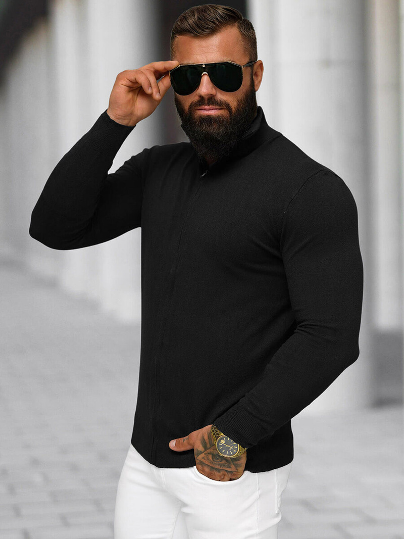 Tamsiai vyriškas megztinis OZONEE NB/MM6004/4Z