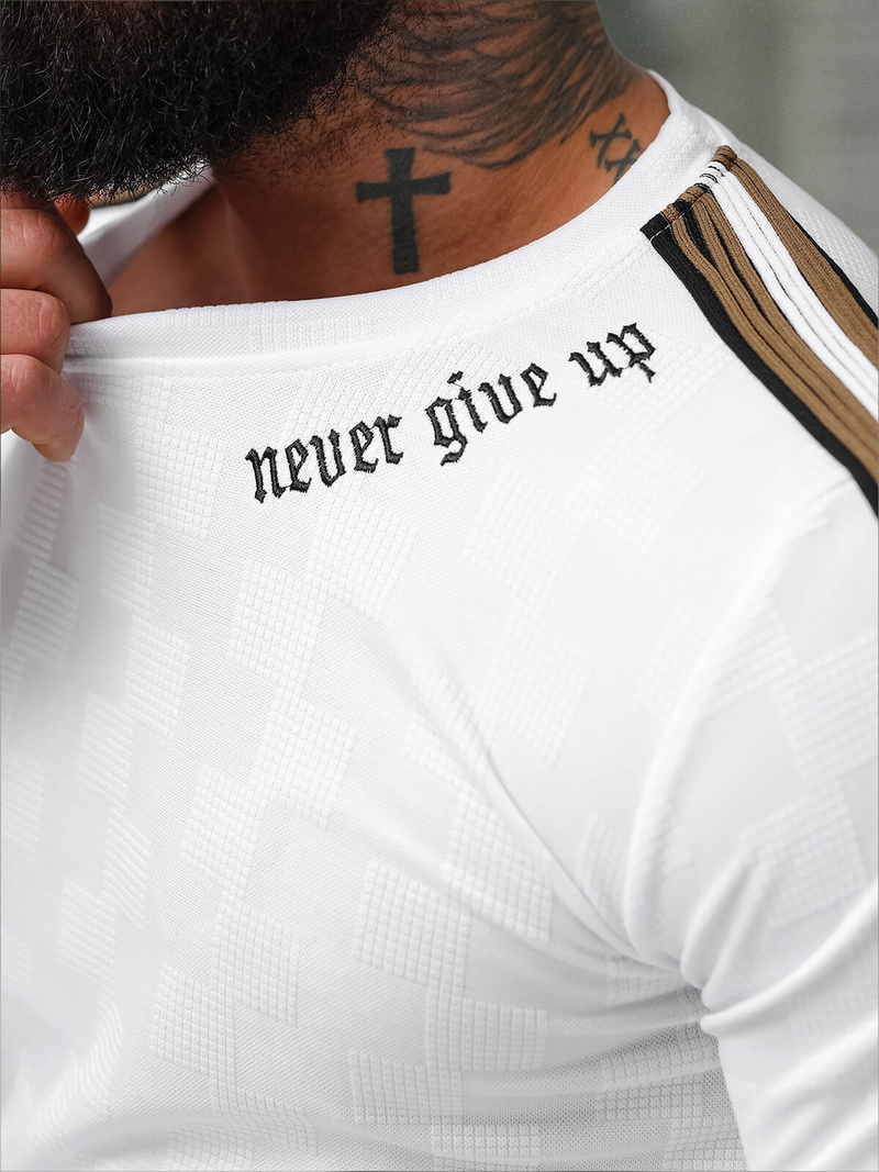 Baltas vyriški marškinėliai OZONEE O/QS11621