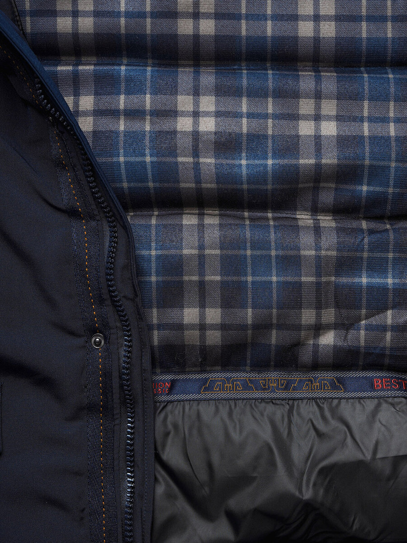 Granatinė vyriška žieminė striukė OZONEE JS/5M718/215