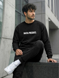 Juodas vyriškas džemperis OZONEE JS/65B3919/3Z