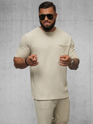 Smėlinis vyriški marškinėliai OZONEE O/Y960T