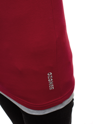 Bordiniai vyriški marškinėliai su gobtuvu OZONEE O/1273Z