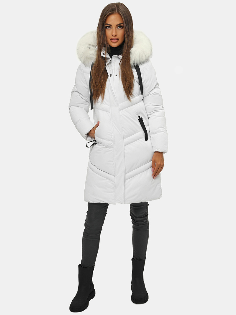 Balta moteriška striukė OZONEE JS/M731/281