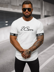 Baltas vyriški marškinėliai OZONEE O/T7578