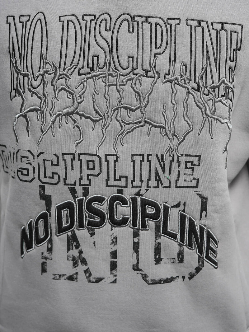 Pilka džemperis su gobtuvu OZONEE O/SWE23037