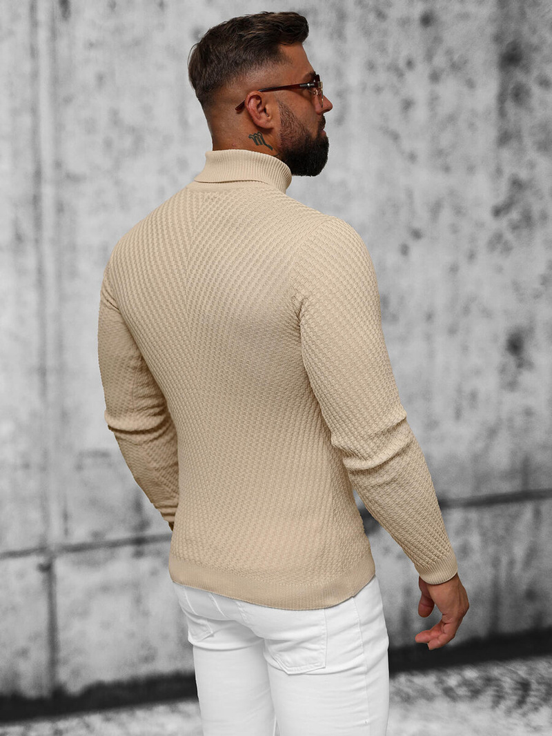 Smėliniai Vyriškas Megztinis OZONEE L/1596Z