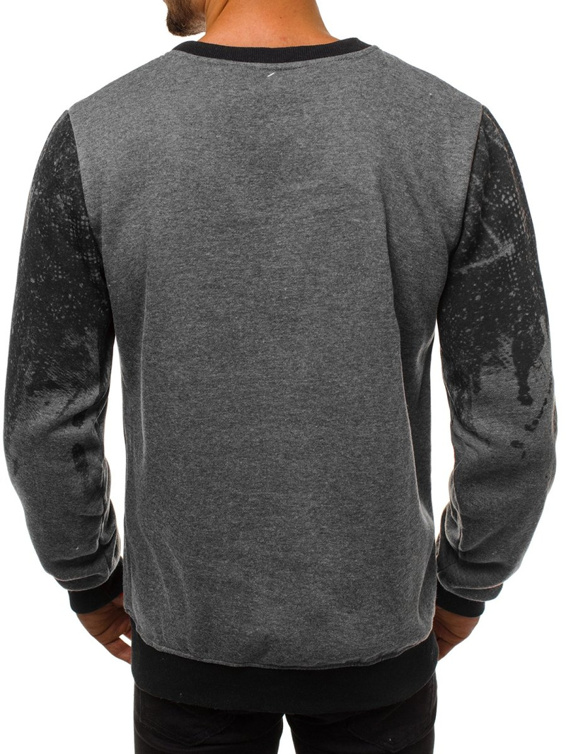 Juodas vyriškas džemperis OZONEE JS/22053Z