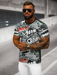 Juodi vyriški marškinėliai OZONEE O/T137/3