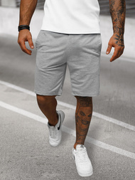 Pilki vyriški sportiniai šortai OZONEE JS/8K100/2Z