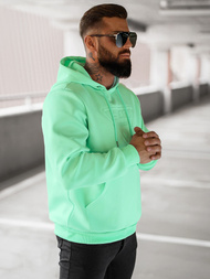 Mėtinė vyriškas džemperis su gobtuvu OZONEE JS/27B6500/70Z