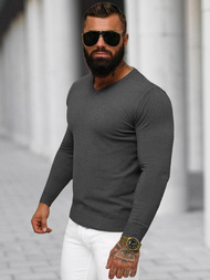 Grafitinis vyriškas megztinis OZONEE NB/MMB601/3Z