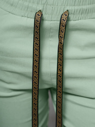 Mėtinės moteriškos chino kelnės OZONEE O/7737