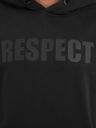 Juoda vyriškas džemperis su gobtuvu OZONEE JS/8B1968/3