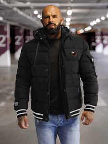 Juoda vyriška striukė  OZONEE JS/57M7501/392