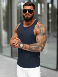 Granatinė vyriški berankoviai marškinėliai OZONEE JS/99002Z