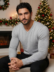 Pilkas vyriškas megztinis OZONEE NB/MMB601/2Z