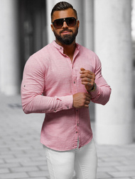 Rožinė vyriški marškiniai OZONEE O/V81