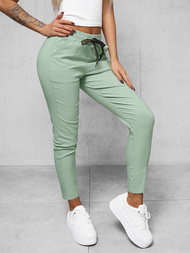 Mėtinės moteriškos chino kelnės OZONEE O/7737