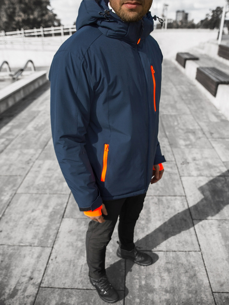 Granatinė vyriška striukė OZONEE JS/HH011/50Z